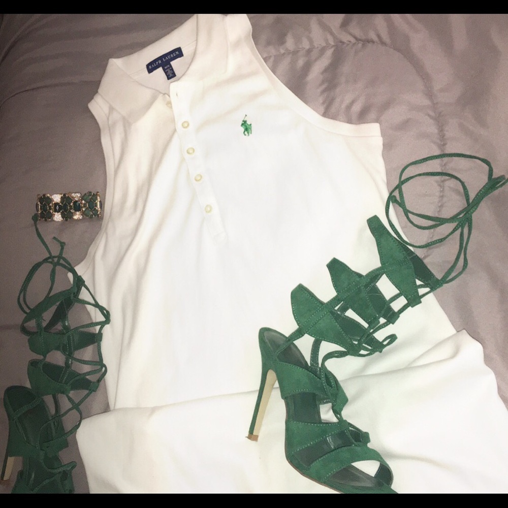 Ralph Lauren polo dress w/ heels!!!